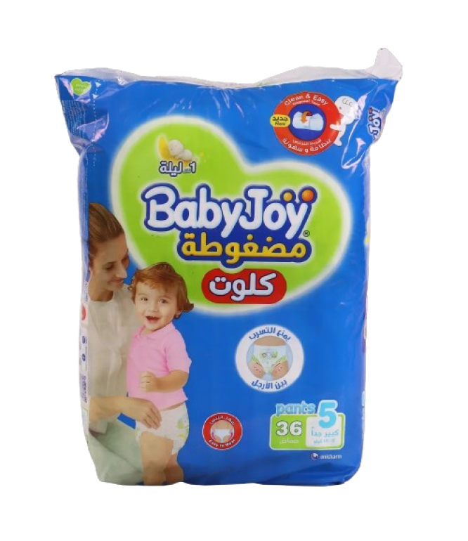 حفاضات بيبي جوي كلوت رقم5، 36 قطعة