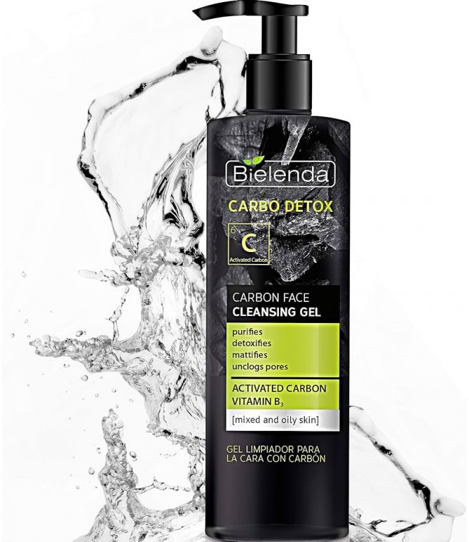 Bielenda Carbo Detox Carbon Face Cleansing Gel - 195gm