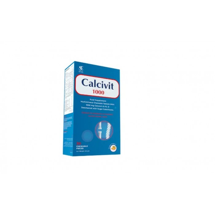 Calcivit 1000 mg Chewable Tablets - 30 Tablets