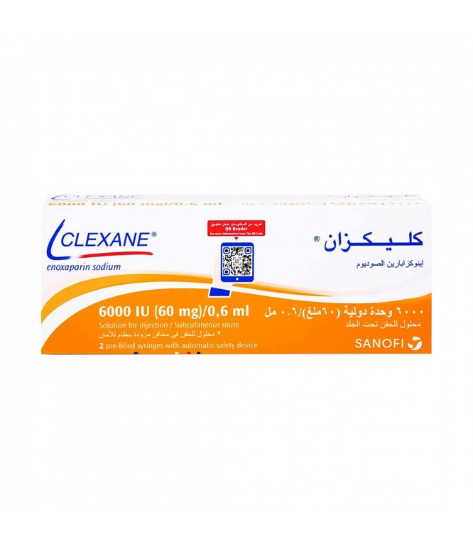 Clexane 6000 IU/0.6ml Pre-Filled Syringe