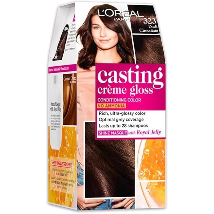 L'Oréal Casting Crème Gloss Hair Color - Ammonia-Free, Dark Chocolate 323