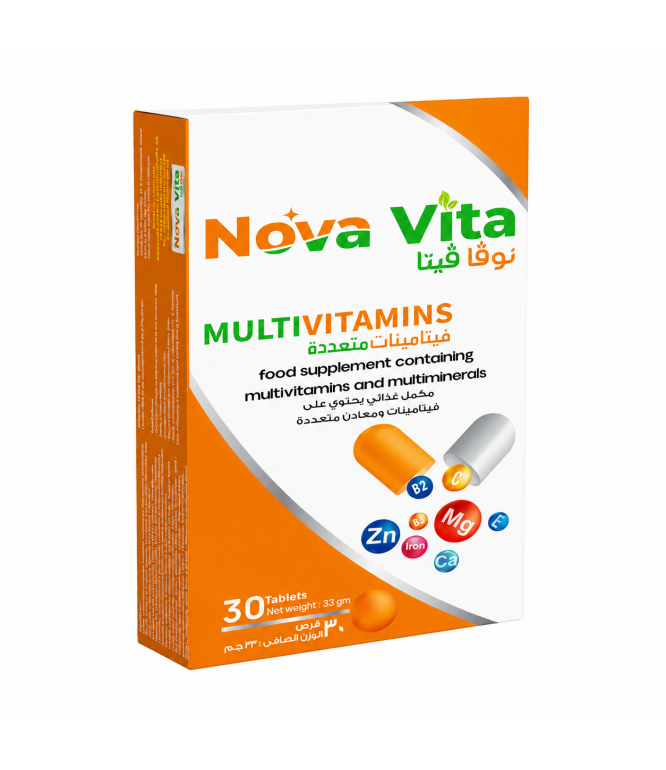 Nova Vita Multivitamins Tablets for General Health 30 Tablets