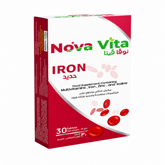 Nova Vita Iron Dietary Supplement 30 Tablets