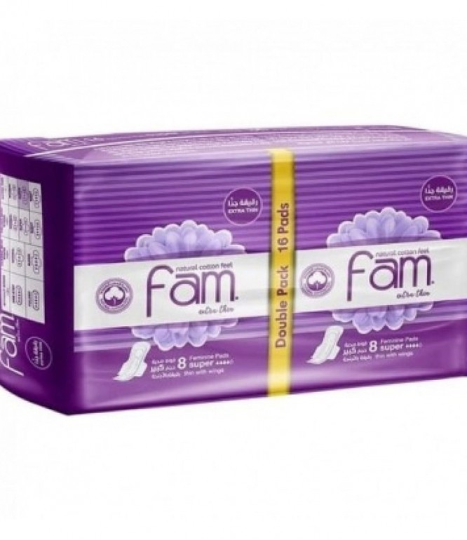 Fam Wings Extra Thin Super Female Diaper 16's