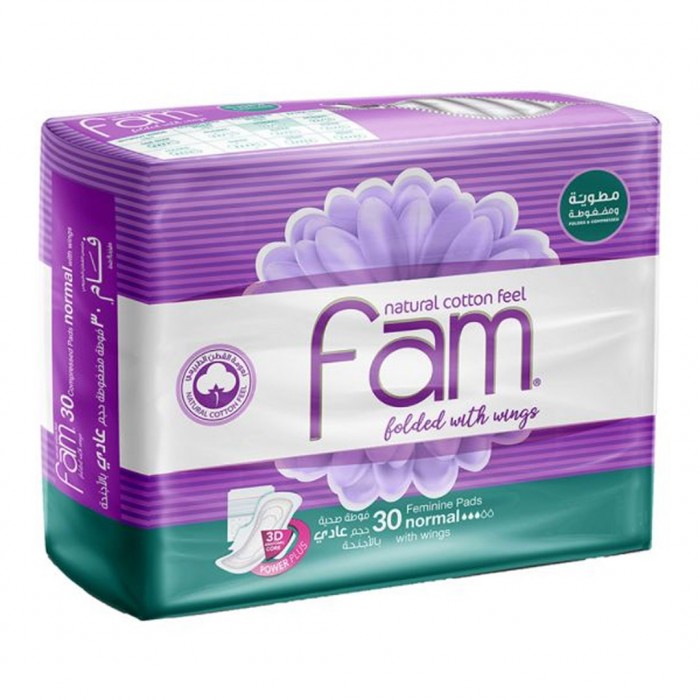 Fam Wings Fold Normal Female Diaper 30's