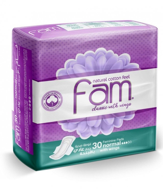 Fam Wings Normal Female Diaper 30's