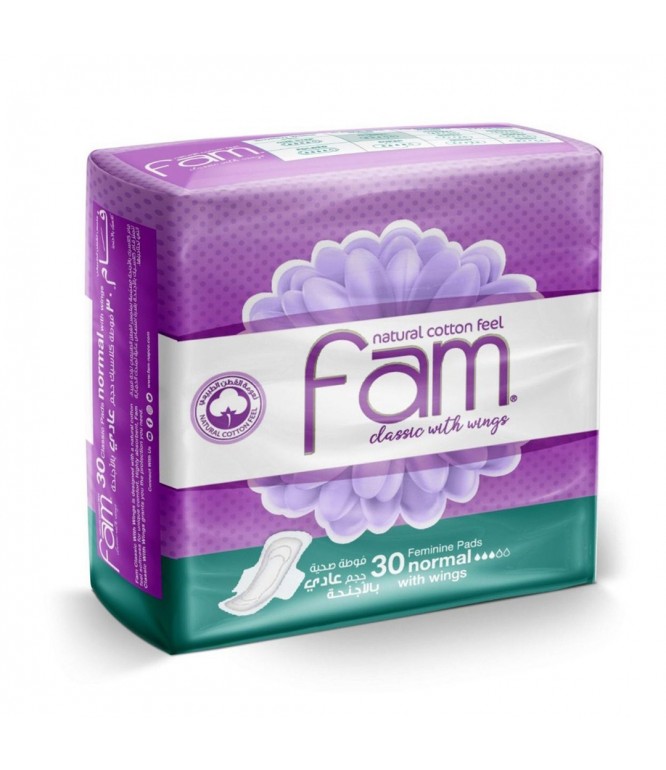 Fam Wings Normal Female Diaper 30's