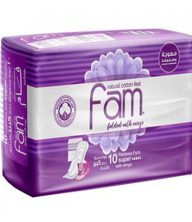 Fam Wings Super Female Diaper 10's
