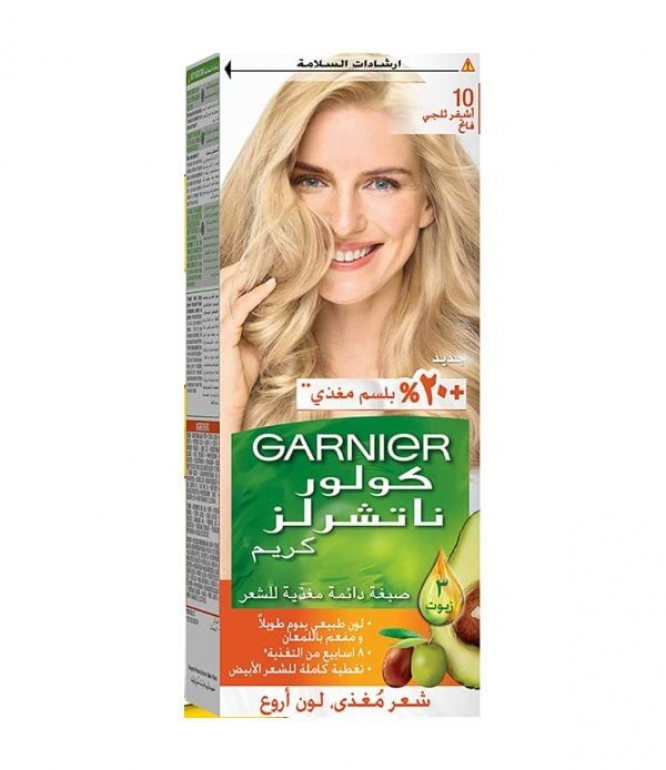 غارنيه كولور ناتشرلز كريم صبغة أشقر فاتح رقم 10
