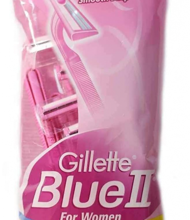 Gillette Blue 2 Plus Disposable Razors Pink For Women 7pieces