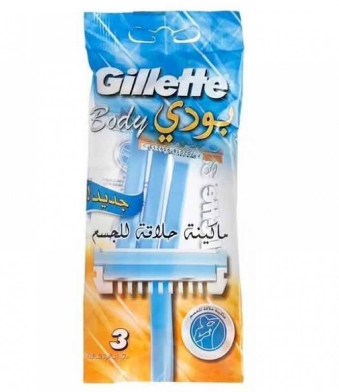 جيليت ماكينة حلاقة الجسم ثلاث قطع