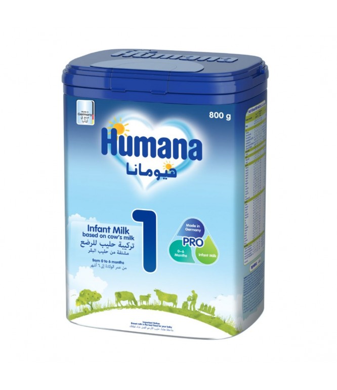 HUMANA-1 Infant Milk, Stage 1, 0-6 Months - 800 GM
