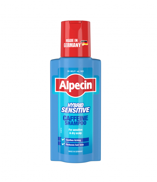 Alpecin Hybrid Caffeine Shampoo for Men for Sensitive Scalp - 375ml