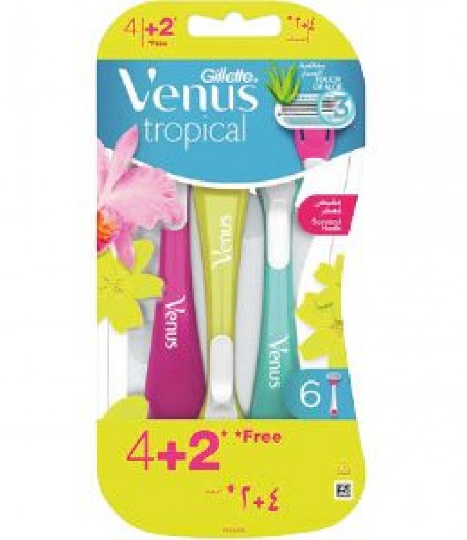 GILLETE Venus Disposable Tropical 6Pieces