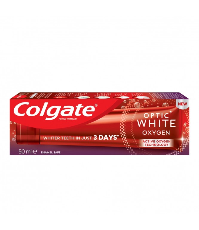 Colgate Optic White Oxygen 3 Shades Whiter Toothpaste 50Ml