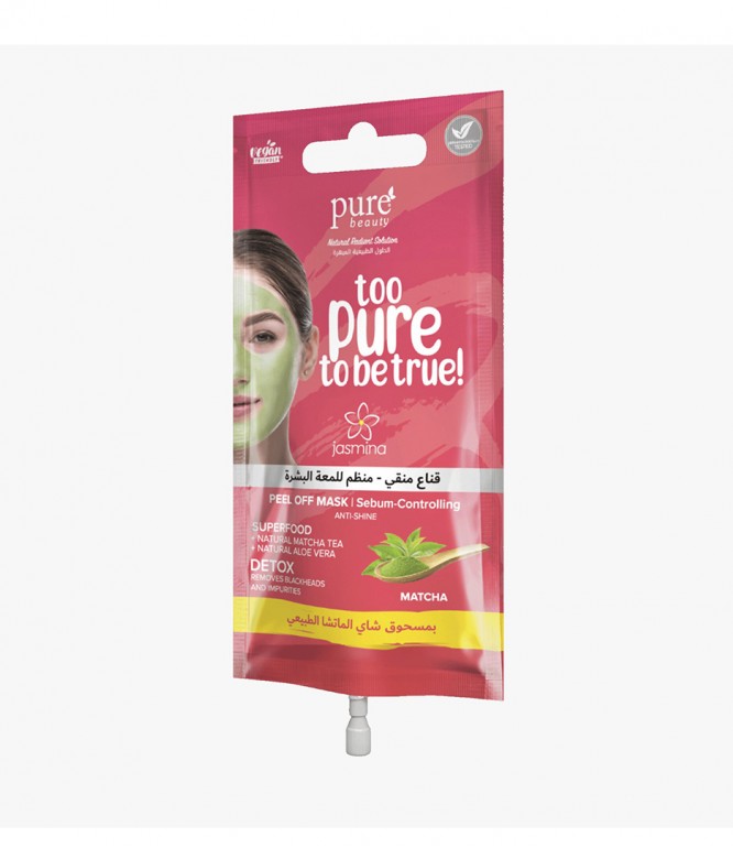 Jasmina Peel-Off Mask with Matcha Tea, Purifying and Mattifying 15ML