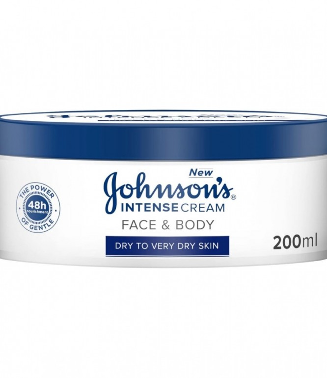 Johnson Intense Face & Body Cream Dry To Very Dry Skin 200 ml