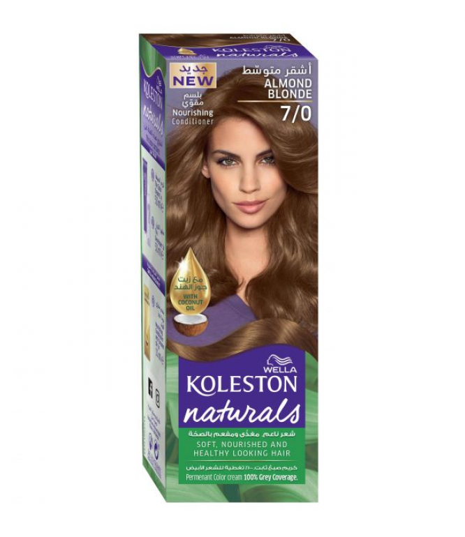 Koleston Naturals Hair Color Almond Blonde 7/0