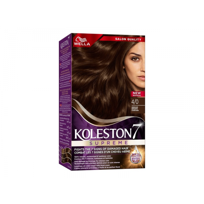 Koleston Hair Color Medium Brown Kit 4/0