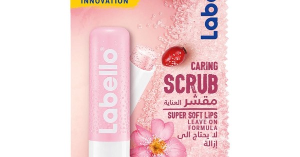 Labello, Lip Balm, Caring Scrub, With Rosehip Oil - 4.8 Gm