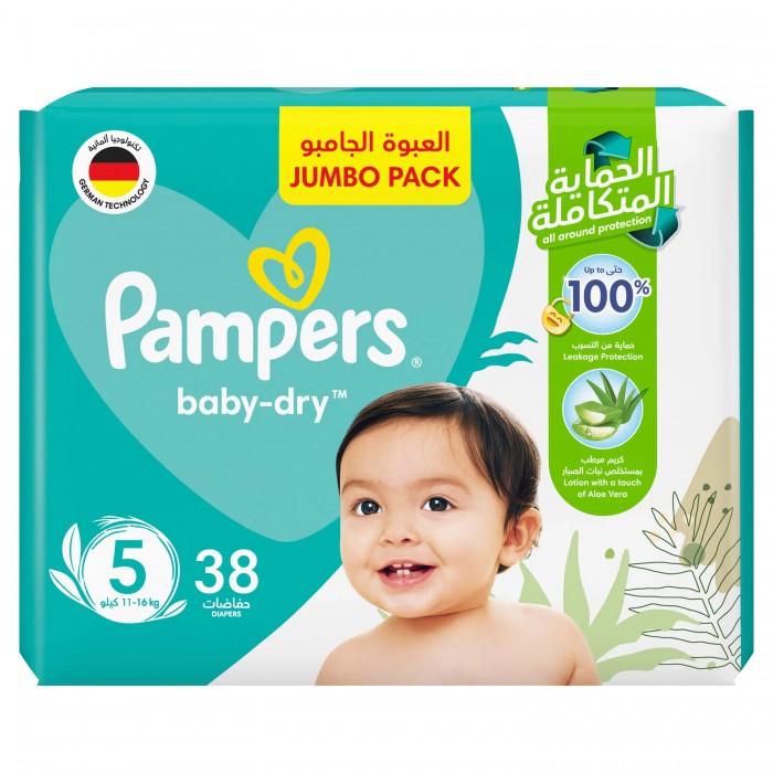 Pampers 5 Junior Baby Diaper 38's