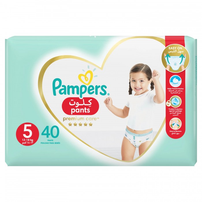 Pampers Premium Care Pants 5 Junior Baby Diaper 40's