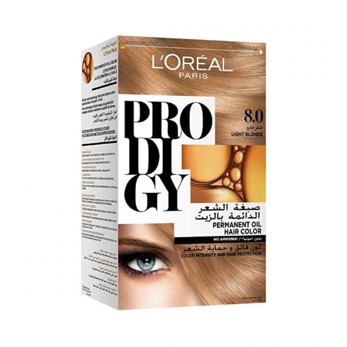L'Oreal Prodigy Hair Color 8.0 Dune Light Blonde 