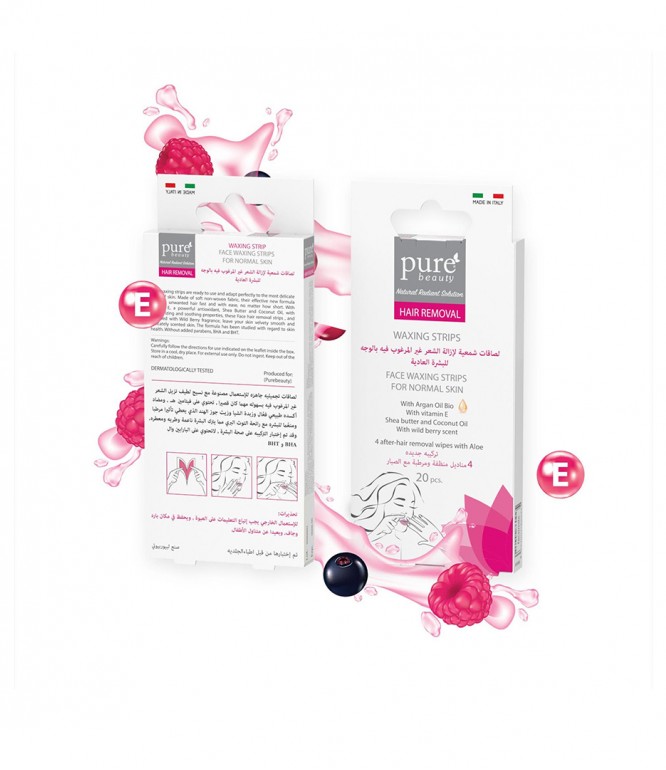 Pure Beauty Face Waxing Strips For Normal Skin - 20's