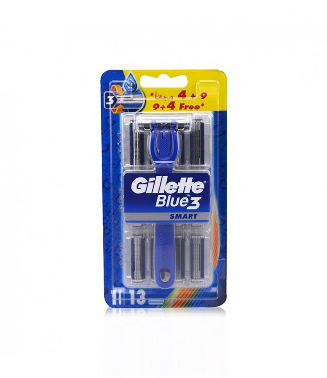 Gillete Blue 3 SMART Razor 9+4's 