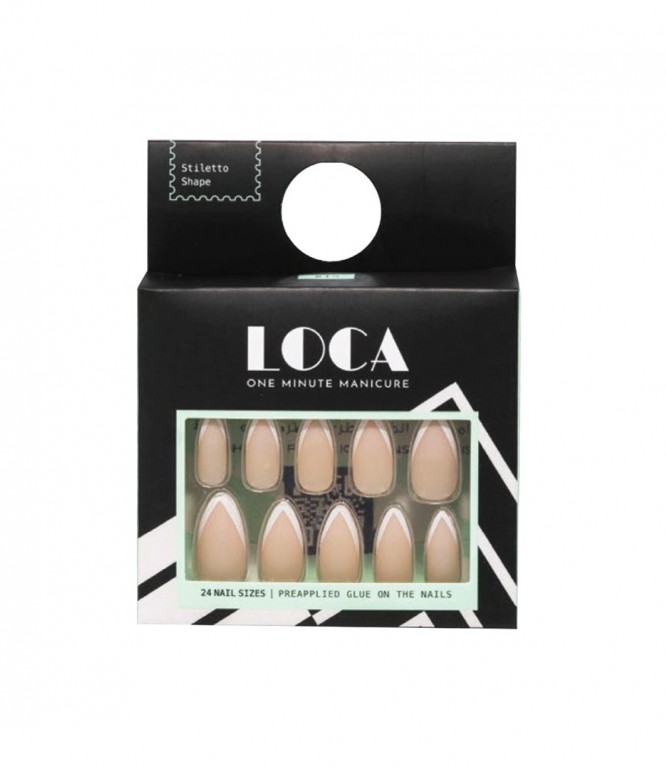 Loca Nails French Stiltto Shape 24'S