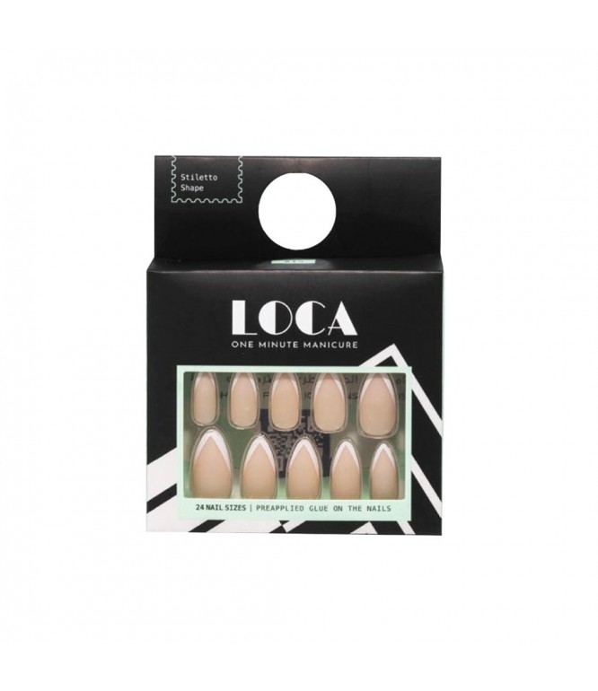 Loca Nails French Stiltto Shape 24'S