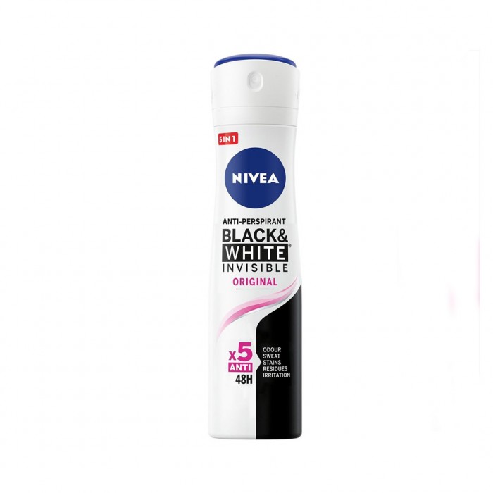 NIVEA Antiperspirant Spray for Women Black & White Invisible Protection 150ml