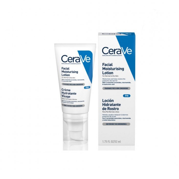 Cerave P.m. Facial Moisturizer Lotion for Normal To Dry Skin - 52 Ml