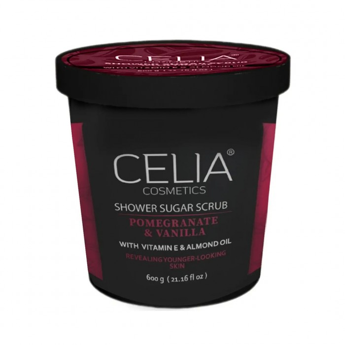 Celia Shower Sugar Scrub Pomegranate & Vanilla 600 g