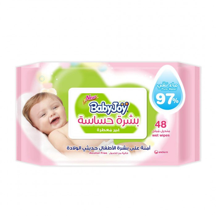 Baby Joy Wipes Sensitive 48 Pieces