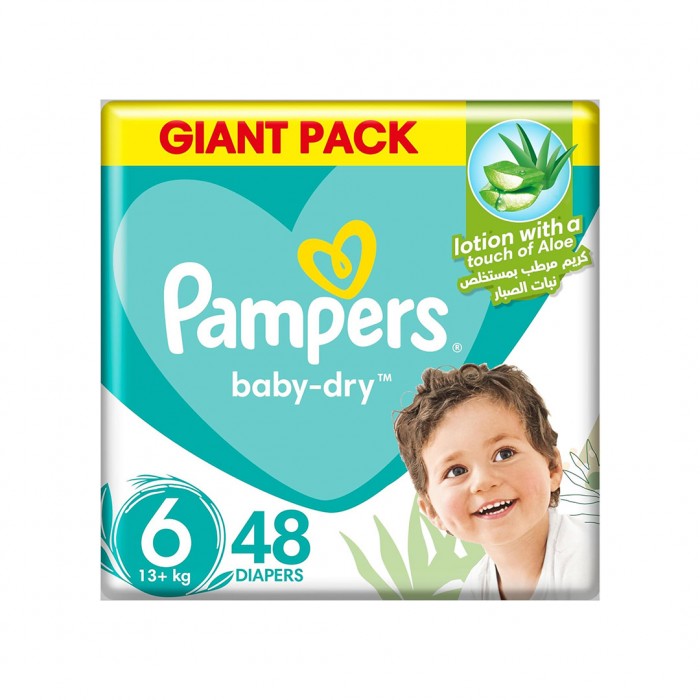 Pampers Baby Diapers Size 6 Extra Large+ Mega Pack 48 Count