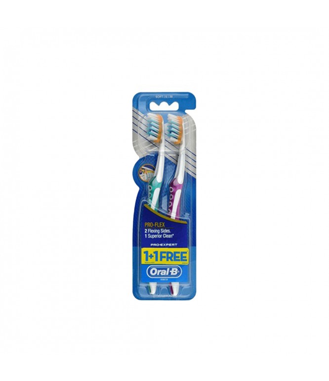 Oral B Toothbrush Clinical Pro-flex 38 Soft 1+1