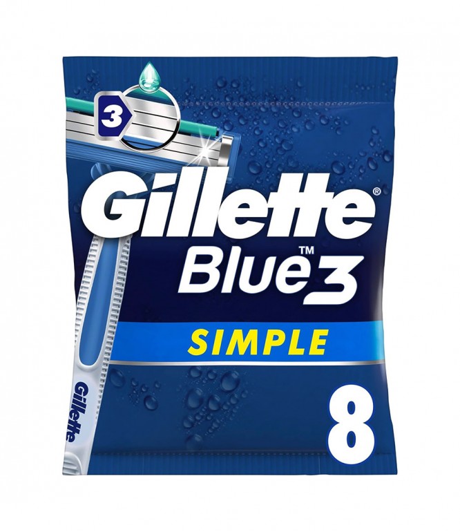 Gillete Blue 3 Simple Razor 8's