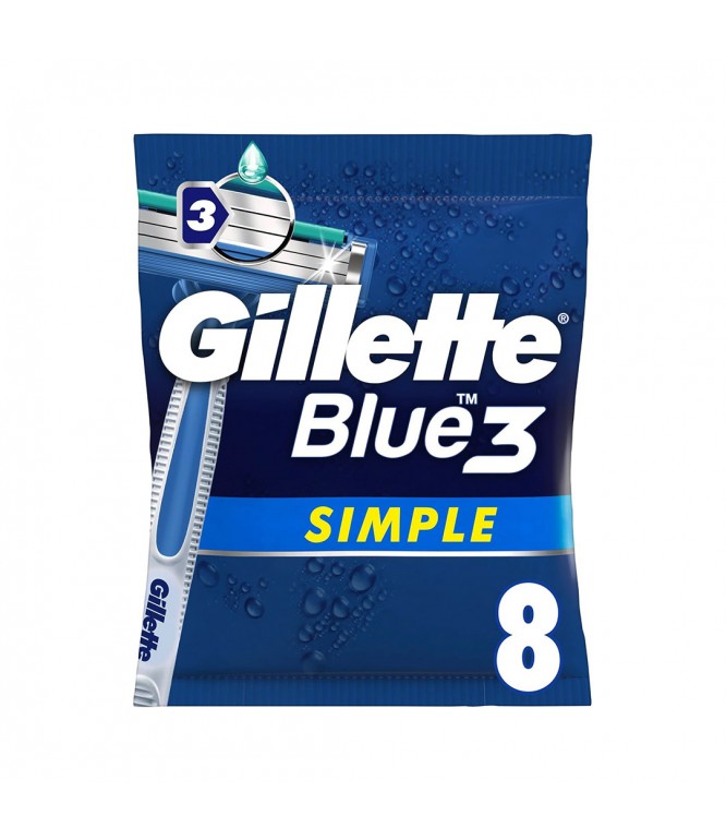 Gillete Blue 3 Simple Razor 8's