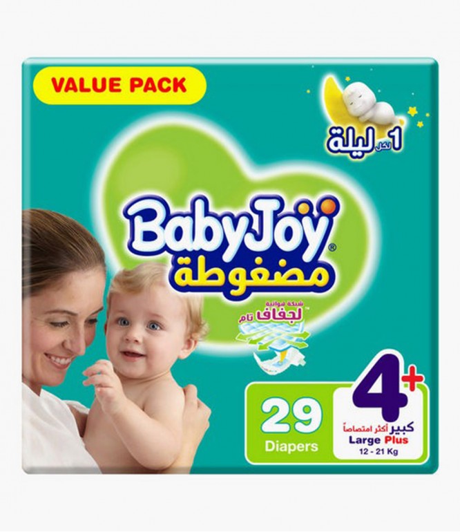بيبي جوي مقاس 4 بلس -  29 حفاض 