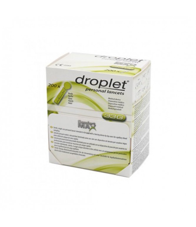Droplet Lancet 33G 0.2 MM 200 Pcs 