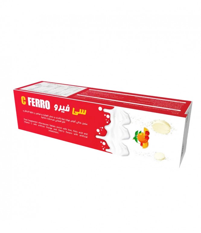 C Ferro Effervescent Tablets Enriched Eith Iron Folic Acid And Vitamin C  20'S
