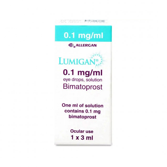 Lumigan 0.1 mg/ml Eye Drop 3 ml