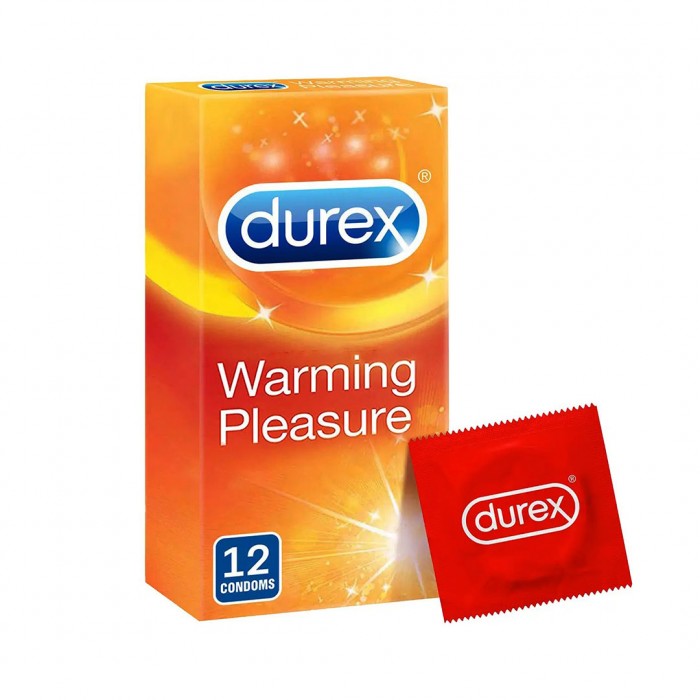 Durex Warming Pleasure Condom with Warming Lubricant 12s