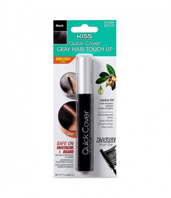 Kiss Quick Cover Temporary Brush Black 