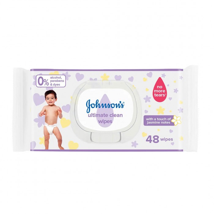 JOHNSON'S Baby Wipes Ultimate Clean - 48 wipes