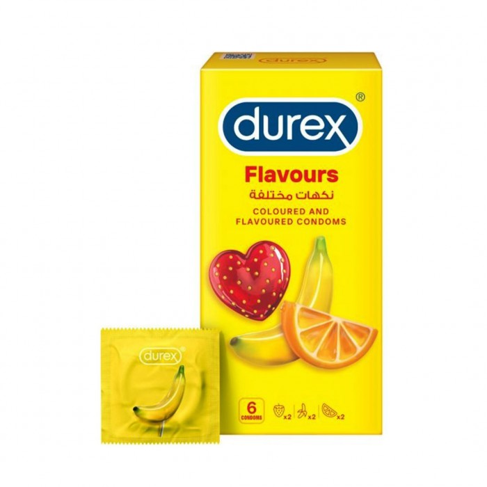 CONDOM DUREX FLAVOURS 6'S