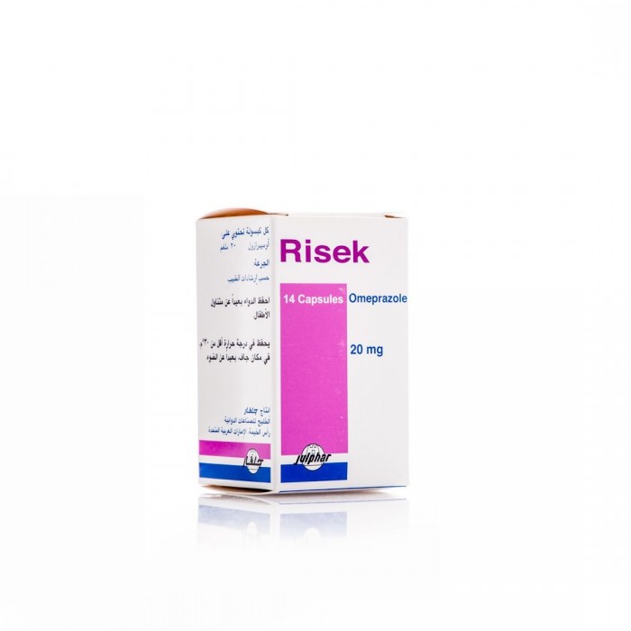 Risek 20mg Capsules 14's