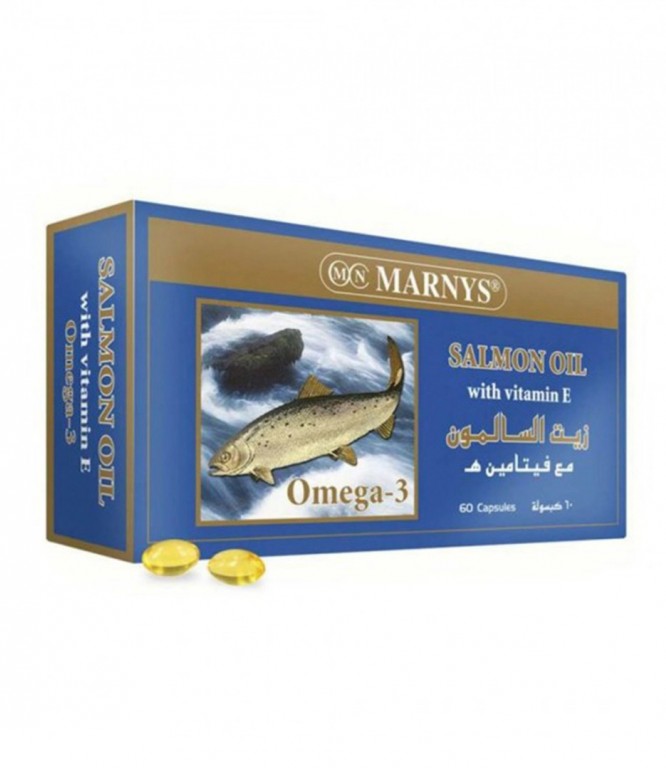 Marnys Salmon Oil With Vitamin E CAP 60'S