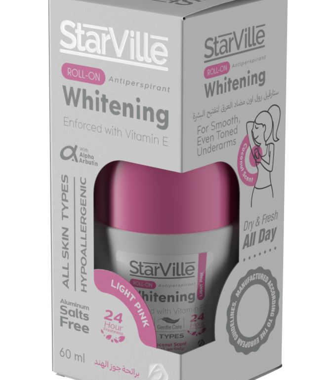 Starville Whitening Roll on Light Pink with Coconut Scent 60 ml